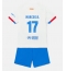 Fotbollsset Barn Barcelona Marcos Alonso #17 Bortatröja 2023-24 Mini-Kit Kortärmad (+ korta byxor)