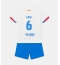 Fotbollsset Barn Barcelona Paez Gavi #6 Bortatröja 2023-24 Mini-Kit Kortärmad (+ korta byxor)