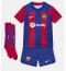 Fotbollsset Barn Barcelona Paez Gavi #6 Hemmatröja 2023-24 Mini-Kit Kortärmad (+ korta byxor)
