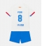 Fotbollsset Barn Barcelona Pedri Gonzalez #8 Bortatröja 2023-24 Mini-Kit Kortärmad (+ korta byxor)