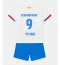 Fotbollsset Barn Barcelona Robert Lewandowski #9 Bortatröja 2023-24 Mini-Kit Kortärmad (+ korta byxor)