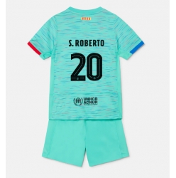 Fotbollsset Barn Barcelona Sergi Roberto #20 Tredje Tröja 2023-24 Mini-Kit Kortärmad (+ korta byxor)