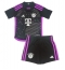 Fotbollsset Barn Bayern Munich Leon Goretzka #8 Bortatröja 2023-24 Mini-Kit Kortärmad (+ korta byxor)