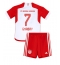 Fotbollsset Barn Bayern Munich Serge Gnabry #7 Hemmatröja 2023-24 Mini-Kit Kortärmad (+ korta byxor)