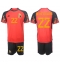 Fotbollsset Barn Belgien Charles De Ketelaere #22 Hemmatröja VM 2022 Mini-Kit Kortärmad (+ korta byxor)