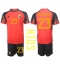 Fotbollsset Barn Belgien Michy Batshuayi #23 Hemmatröja VM 2022 Mini-Kit Kortärmad (+ korta byxor)