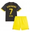 Fotbollsset Barn Borussia Dortmund Giovanni Reyna #7 Bortatröja 2023-24 Mini-Kit Kortärmad (+ korta byxor)