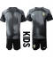 Fotbollsset Barn Brasilien Målvakt Hemmatröja VM 2022 Mini-Kit Kortärmad (+ korta byxor)