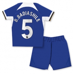 Fotbollsset Barn Chelsea Benoit Badiashile #5 Hemmatröja 2023-24 Mini-Kit Kortärmad (+ korta byxor)