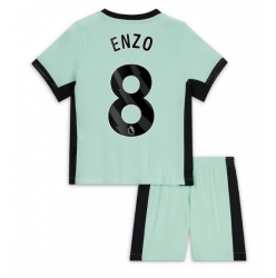 Fotbollsset Barn Chelsea Enzo Fernandez #8 Tredje Tröja 2023-24 Mini-Kit Kortärmad (+ korta byxor)