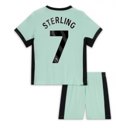 Fotbollsset Barn Chelsea Raheem Sterling #7 Tredje Tröja 2023-24 Mini-Kit Kortärmad (+ korta byxor)