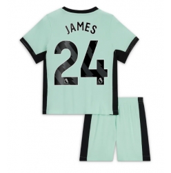 Fotbollsset Barn Chelsea Reece James #24 Tredje Tröja 2023-24 Mini-Kit Kortärmad (+ korta byxor)