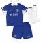 Fotbollsset Barn Chelsea Romeo Lavia #45 Hemmatröja 2023-24 Mini-Kit Kortärmad (+ korta byxor)
