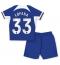 Fotbollsset Barn Chelsea Wesley Fofana #33 Hemmatröja 2023-24 Mini-Kit Kortärmad (+ korta byxor)
