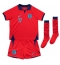 Fotbollsset Barn England Bukayo Saka #17 Bortatröja VM 2022 Mini-Kit Kortärmad (+ korta byxor)