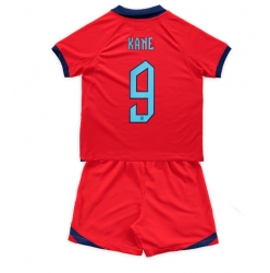 Fotbollsset Barn England Harry Kane #9 Bortatröja VM 2022 Mini-Kit Kortärmad (+ korta byxor)