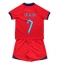 Fotbollsset Barn England Jack Grealish #7 Bortatröja VM 2022 Mini-Kit Kortärmad (+ korta byxor)