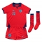 Fotbollsset Barn England Jude Bellingham #22 Bortatröja VM 2022 Mini-Kit Kortärmad (+ korta byxor)