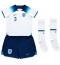 Fotbollsset Barn England Luke Shaw #3 Hemmatröja VM 2022 Mini-Kit Kortärmad (+ korta byxor)