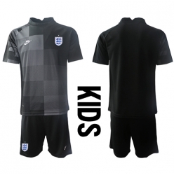 Fotbollsset Barn England Målvakt Hemmatröja VM 2022 Mini-Kit Kortärmad (+ korta byxor)