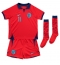 Fotbollsset Barn England Marcus Rashford #11 Bortatröja VM 2022 Mini-Kit Kortärmad (+ korta byxor)