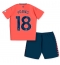 Fotbollsset Barn Everton Ashley Young #18 Bortatröja 2023-24 Mini-Kit Kortärmad (+ korta byxor)