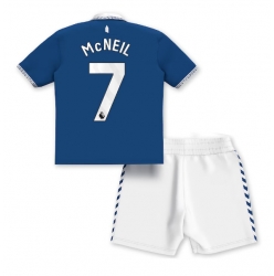 Fotbollsset Barn Everton Dwight McNeil #7 Hemmatröja 2023-24 Mini-Kit Kortärmad (+ korta byxor)