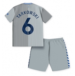 Fotbollsset Barn Everton James Tarkowski #6 Tredje Tröja 2023-24 Mini-Kit Kortärmad (+ korta byxor)