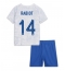 Fotbollsset Barn Frankrike Adrien Rabiot #14 Bortatröja VM 2022 Mini-Kit Kortärmad (+ korta byxor)