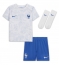 Fotbollsset Barn Frankrike Aurelien Tchouameni #8 Bortatröja VM 2022 Mini-Kit Kortärmad (+ korta byxor)