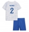Fotbollsset Barn Frankrike Benjamin Pavard #2 Bortatröja VM 2022 Mini-Kit Kortärmad (+ korta byxor)