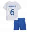 Fotbollsset Barn Frankrike Matteo Guendouzi #6 Bortatröja VM 2022 Mini-Kit Kortärmad (+ korta byxor)