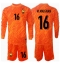 Fotbollsset Barn Frankrike Mike Maignan #16 Målvakt Bortatröja EM 2024 Mini-Kit Långärmad (+ korta byxor)