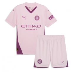 Fotbollsset Barn Girona Tredje Tröja 2024-25 Mini-Kit Kortärmad (+ korta byxor)