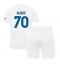 Fotbollsset Barn Inter Milan Alexis Sanchez #70 Bortatröja 2023-24 Mini-Kit Kortärmad (+ korta byxor)