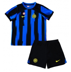 Fotbollsset Barn Inter Milan Hemmatröja 2023-24 Mini-Kit Kortärmad (+ korta byxor)