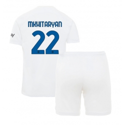 Fotbollsset Barn Inter Milan Henrikh Mkhitaryan #22 Bortatröja 2023-24 Mini-Kit Kortärmad (+ korta byxor)