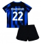 Fotbollsset Barn Inter Milan Henrikh Mkhitaryan #22 Hemmatröja 2023-24 Mini-Kit Kortärmad (+ korta byxor)