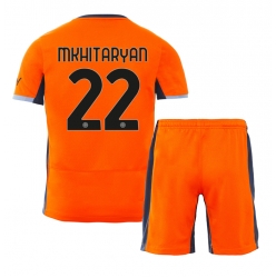 Fotbollsset Barn Inter Milan Henrikh Mkhitaryan #22 Tredje Tröja 2023-24 Mini-Kit Kortärmad (+ korta byxor)
