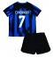 Fotbollsset Barn Inter Milan Juan Cuadrado #7 Hemmatröja 2023-24 Mini-Kit Kortärmad (+ korta byxor)