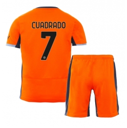 Fotbollsset Barn Inter Milan Juan Cuadrado #7 Tredje Tröja 2023-24 Mini-Kit Kortärmad (+ korta byxor)