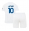 Fotbollsset Barn Inter Milan Lautaro Martinez #10 Bortatröja 2023-24 Mini-Kit Kortärmad (+ korta byxor)