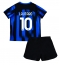 Fotbollsset Barn Inter Milan Lautaro Martinez #10 Hemmatröja 2023-24 Mini-Kit Kortärmad (+ korta byxor)