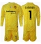 Fotbollsset Barn Inter Milan Yann Sommer #1 Målvakt Bortatröja 2024-25 Mini-Kit Långärmad (+ korta byxor)