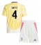 Fotbollsset Barn Juventus Federico Gatti #4 Bortatröja 2024-25 Mini-Kit Kortärmad (+ korta byxor)