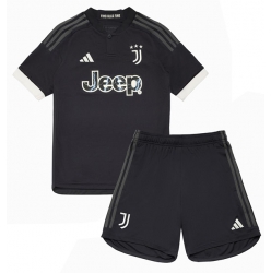 Fotbollsset Barn Juventus Tredje Tröja 2023-24 Mini-Kit Kortärmad (+ korta byxor)