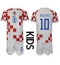 Fotbollsset Barn Kroatien Luka Modric #10 Hemmatröja VM 2022 Mini-Kit Kortärmad (+ korta byxor)
