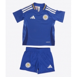 Fotbollsset Barn Leicester City Hemmatröja 2024-25 Mini-Kit Kortärmad (+ korta byxor)