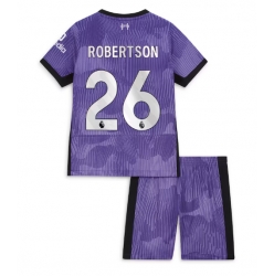 Fotbollsset Barn Liverpool Andrew Robertson #26 Tredje Tröja 2023-24 Mini-Kit Kortärmad (+ korta byxor)