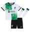 Fotbollsset Barn Liverpool Darwin Nunez #9 Bortatröja 2023-24 Mini-Kit Kortärmad (+ korta byxor)